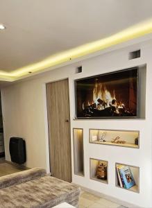 TV a/nebo společenská místnost v ubytování La Casita de Sol