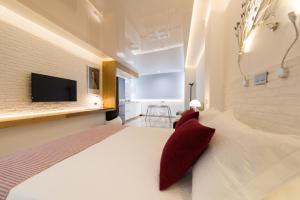 TV a/nebo společenská místnost v ubytování Suites Garden Loft Munch