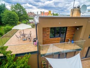 Balkón nebo terasa v ubytování Apartment Pod Sychrovem + 7 fotografií