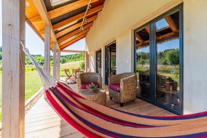 Μπαλκόνι ή βεράντα στο Výhled do Krkonošské krajiny