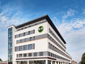 an office building with the intel logo on it at B&B Hotel Köln-Troisdorf in Troisdorf