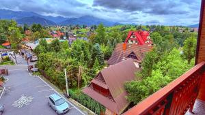 Nespecifikovaný výhled na hory nebo výhled na hory při pohledu z apartmánu