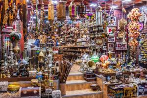 a store filled with lots of different types of items at Maison Miraj Hostel in Muscat