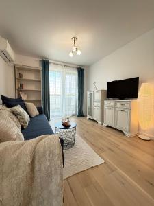 Μια τηλεόραση ή/και κέντρο ψυχαγωγίας στο Apartment lângă Mitropolie si Palas cu parcare inclusa