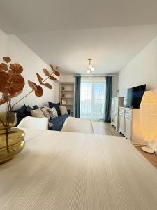 Μια τηλεόραση ή/και κέντρο ψυχαγωγίας στο Apartment lângă Mitropolie si Palas cu parcare inclusa