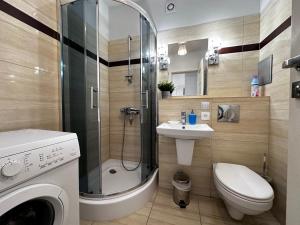 Et badeværelse på CENTRUM Marszalkowska APPART Parking