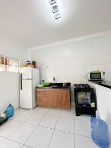 Dapur atau dapur kecil di Lar de Maria Aguiar