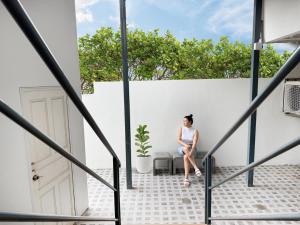 Μπαλκόνι ή βεράντα στο Fishtail Hostel Phuket