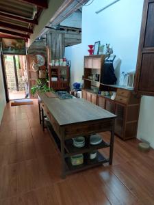 Kuchyň nebo kuchyňský kout v ubytování Restart47