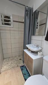 Koupelna v ubytování Tiny House, Tente Lodge & Suite, Le Paradis des Petits Voyageurs