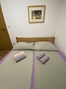 Voodi või voodid majutusasutuse Merlyn toas