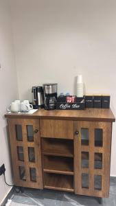 Kuchyň nebo kuchyňský kout v ubytování غرفة وصالة بدخول ذاتي - النزهة