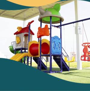 Legeområdet for børn på La casita de Daniela