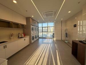 Una cocina o cocineta en 常州奥体明都国际饭店