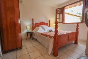 Postel nebo postele na pokoji v ubytování Habitation Alamanda by KVZ 3ch 2sde & vue montagnes