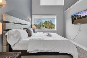 Ένα ή περισσότερα κρεβάτια σε δωμάτιο στο Opulent Birmingham Retreat