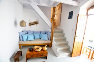 A seating area at Lindos Esel Suites