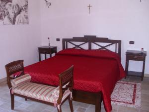 A seating area at Masseria La Gravina