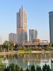 Γενική άποψη της πόλης Τασκένδη ή θέα της πόλης από  αυτό το διαμέρισμα