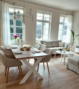 Χώρος καθιστικού στο Stadtvilla Jever # Apartment Minssen