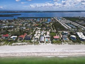 an aerial view of a resort on the beach at One-Bedroom on the Beach! in Longboat Key