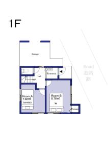 ein Grundriss eines Hauses in der Unterkunft Familia Kamata 2 in Tokio + 34 Fotos