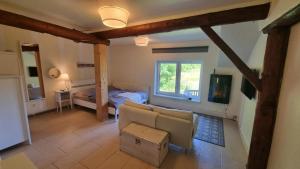 Μια τηλεόραση ή/και κέντρο ψυχαγωγίας στο Ferienhaus Kaethchen
