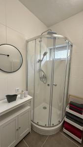 Koupelna v ubytování Ferienwohnung Kaiserblick