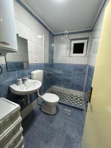 a bathroom with a toilet and a sink at House Pravilovic apartments in Cetinje +36 photos