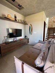 Χώρος καθιστικού στο Casa Aloha