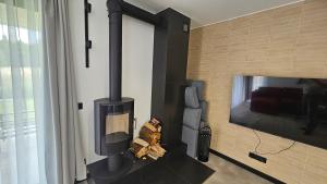 TV a/nebo společenská místnost v ubytování Rest Village 3A Trzęsacz