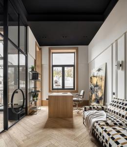 Гостиная зона в Apartamento de luxo a um passo do oceano +8 фотографий