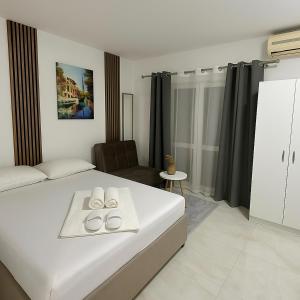 Ένα ή περισσότερα κρεβάτια σε δωμάτιο στο Guest house, Small beach