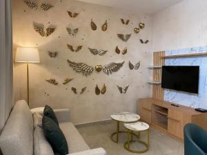 Μια τηλεόραση ή/και κέντρο ψυχαγωγίας στο Rafaello Loft in Val'Quirico