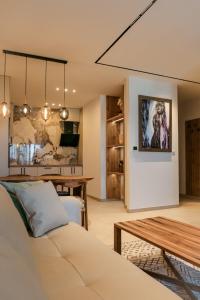 TV a/nebo společenská místnost v ubytování Luxury Palata Penthouse Apartments