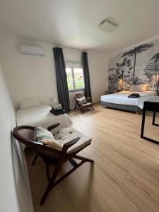 En eller flere senge i et værelse på Casa do Fidalgo