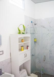 Phòng tắm tại Casa del paseante