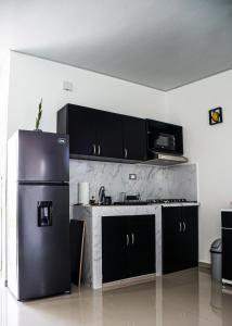 Nhà bếp/bếp nhỏ tại Casa del paseante