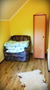 Posteľ alebo postele v izbe v ubytovaní Mieszkanko Nad Śliwką
