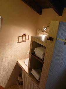 Ett badrum på Casa Domi