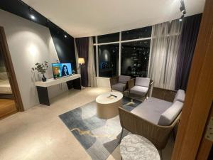 Зона вітальні в Vortex Suites KLCC 您的舒適 我們的承諾