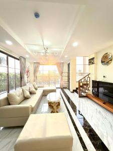 Posezení v ubytování Cacua villa 4 bedrooms