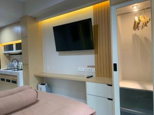 Kuchyň nebo kuchyňský kout v ubytování Apartemen Delf 1629 By Millpro