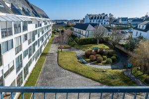 a view from the balcony of a building at Les balcons de la Thalasso in Roscoff