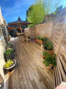 Balkón nebo terasa v ubytování Chambre d'hôtes Cévennes + 14 fotografií