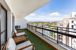 Balkón nebo terasa v ubytování Encosta do Vau