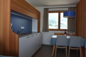 Η κουζίνα ή μικρή κουζίνα στο Felsenegg appartements