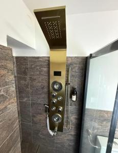 a shower stall in a bathroom with a shower at Casa Sabauda in Venaria Reale