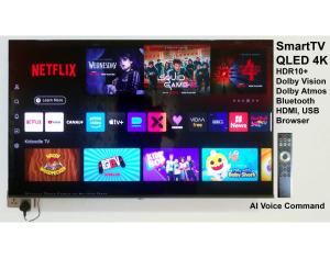 a television screen with a bunch of different apps at Home sweet Home with Airport-Shuttel-Service in Achimota