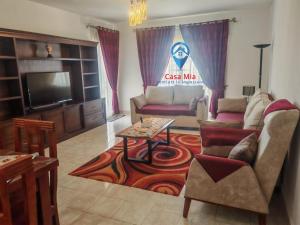 Posezení v ubytování Al Rehab City,,, avenue Mall Group129 bulding7 5thCASA MIA